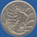 10 центов Сингапура 1976 года