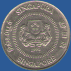 10 центов Сингапура 1990 года